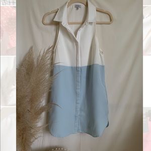 Buttoned blocked dress